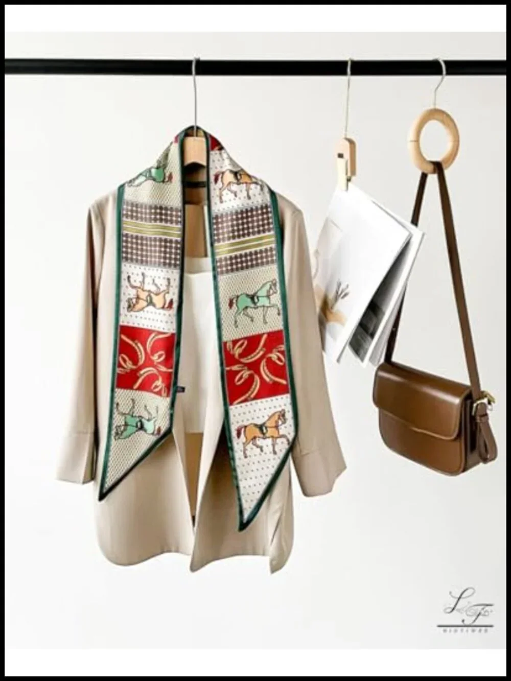 Silky Long Satin Scarf for Women - Multipurpose Headscarf, Hair Neck Scarf,